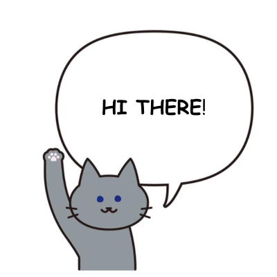 cat waving